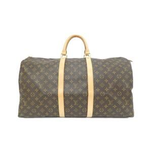 LOUIS VUITTON Brown Monogram Keepall 55 Boston Bag